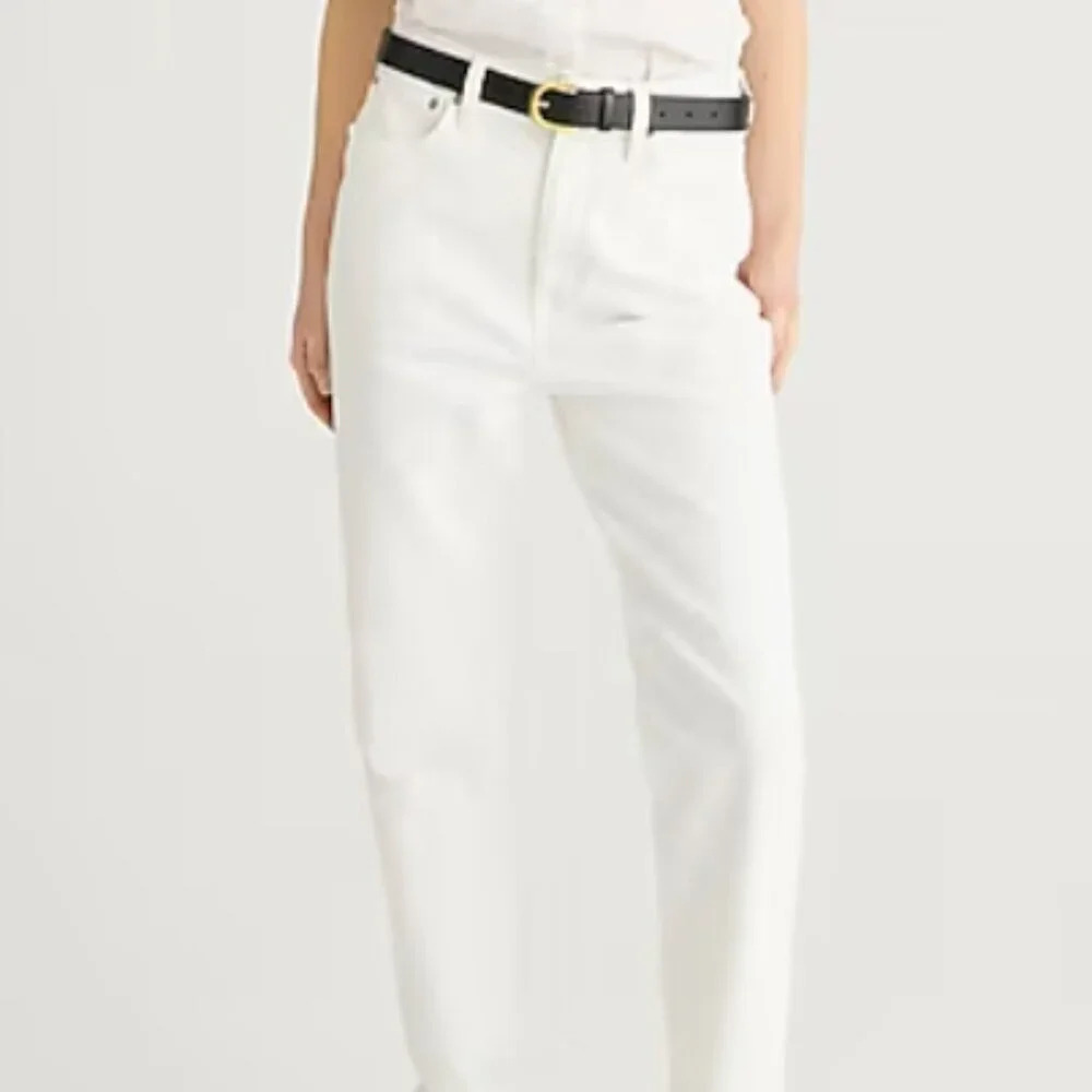 J Crew Wm's Classic High Rise Straight Leg Jean Sz 29 White  NWT#0589